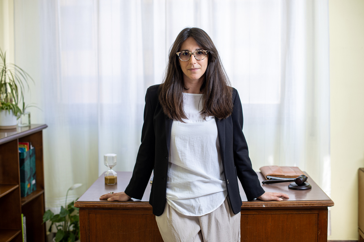 Female Lawyer in Her Office